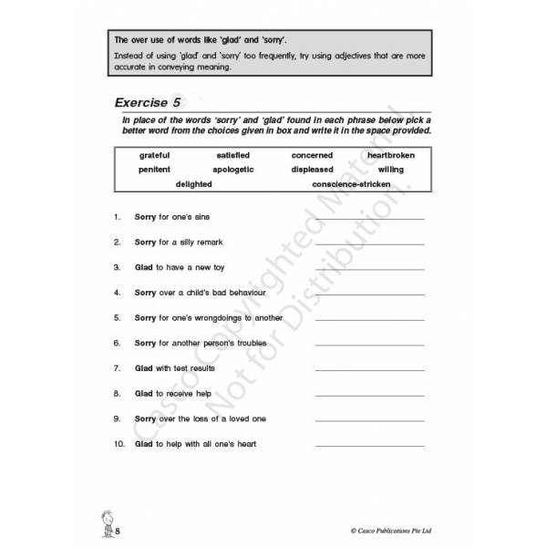 Vocabulary Workbook Primary 5